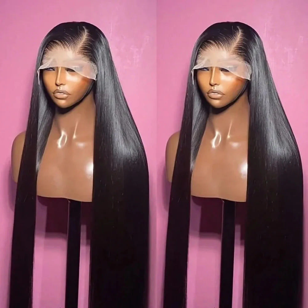 40 Inch Straight Hunan Hair Wigs 13x4 13x6 Gluless HD Transparent Lace Frontal Wigs 5x5 Straight Lace Front Human Hair Wigs