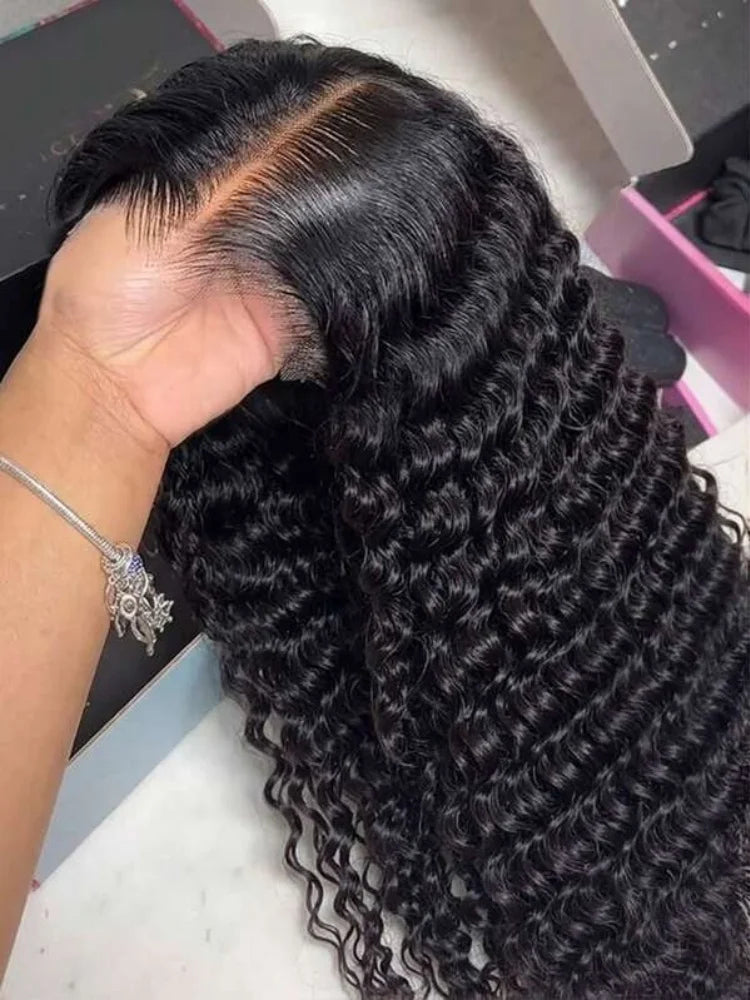 Loose Deep Wear And Go Glueless 5x5 13x6 HD Transparent Lace Front Wigs Pre Plucked Brazilian Human Hair Wigs 42 Inch Women Wigs