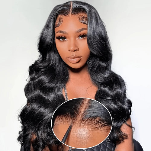 40 42Inch Body Wave Human Hair Wig 13x4 13x6 HD Lace Front Wig 250% Density Brazilian Hair Natural Black Wig for Women