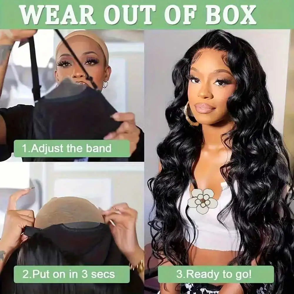 40 42 Inch Glueless Body Wave Human Hair Wigs 13x4 13x6 Hd Lace Frontal Human Hair Wigs Remy 5X5 Body Wave Lace Front Wigs