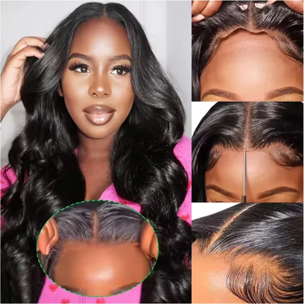 Body Wave Glueless HD Lace Front Wig – 250% Density Brazilian Human Hair (13x4, 13x6 & 5x5) 16–42 Inch