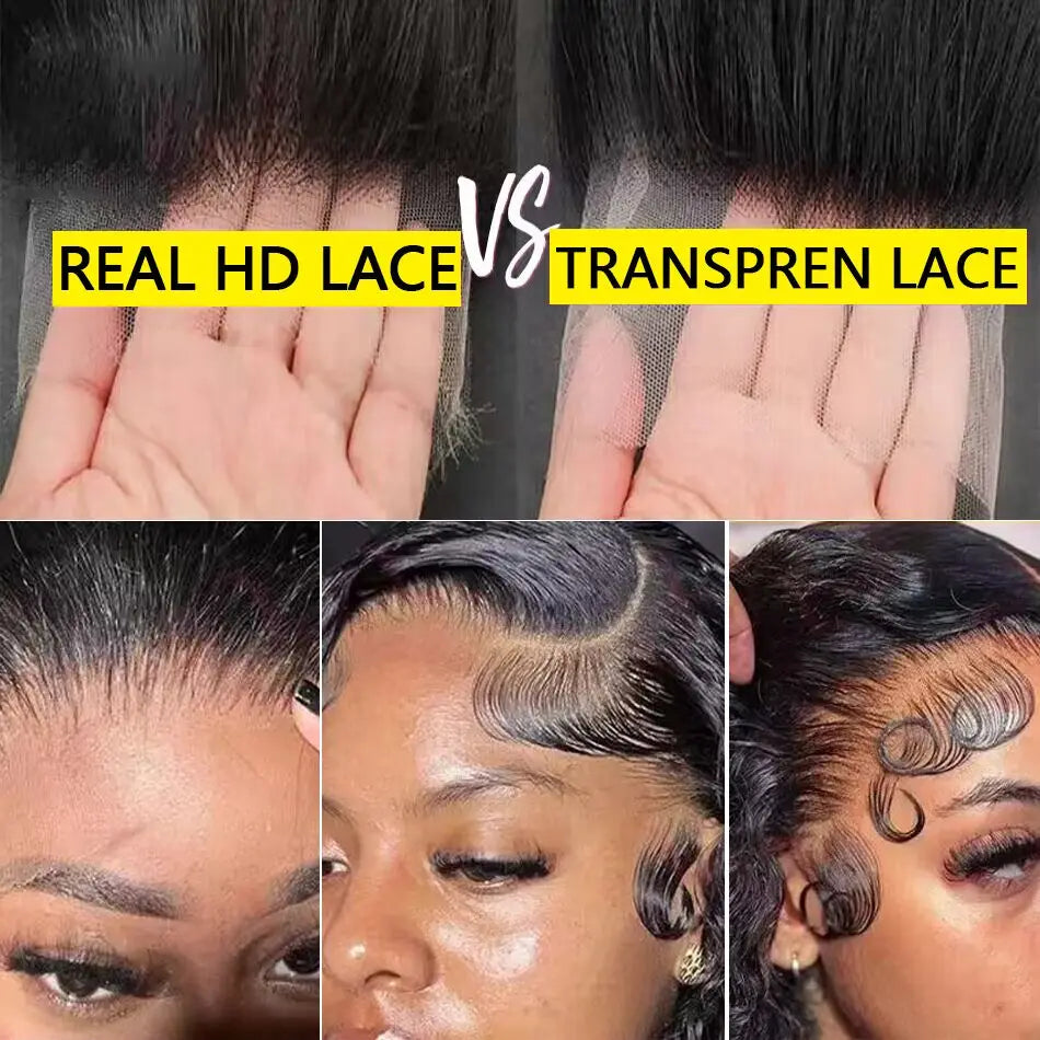 Deep Wave HD Lace Front Wig – 180% & 200% Density Brazilian Human Hair (13x4 & 13x6) 16–36 Inch