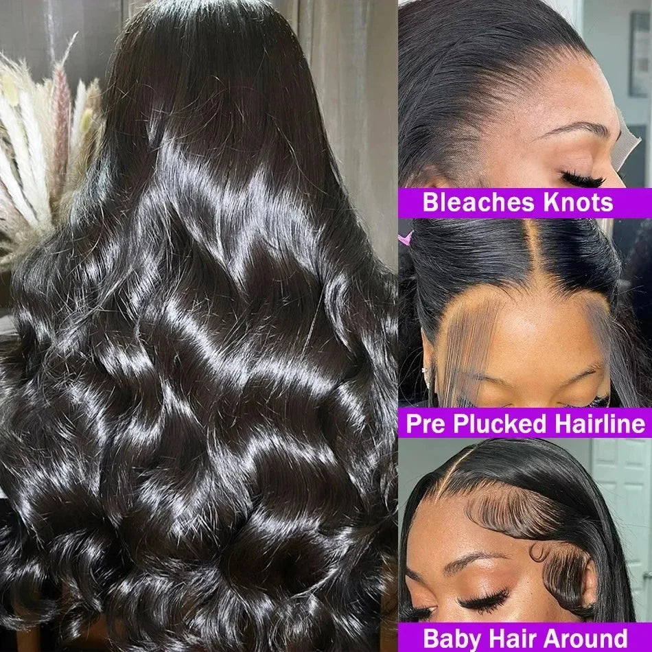 Body Wave HD Lace Front Wig – 180% & 200% Density Brazilian Human Hair (13x4, 13x6 & 4x4)