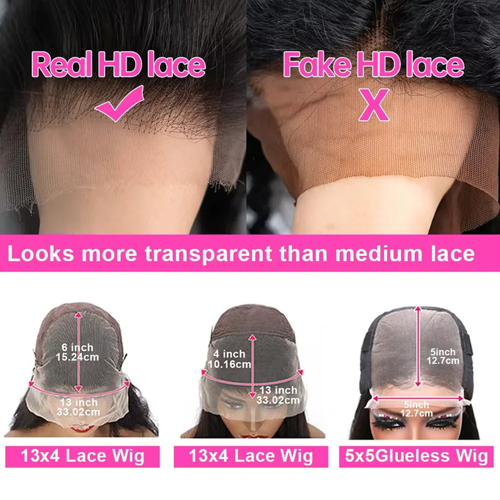 42 Inche 5x5 Glueless Wig Deep Wave 13x4 13x6 Hd Lace Frontal Wig Human Hair Wigs For Women Brazilian Hair Hd PrePlucked Lace