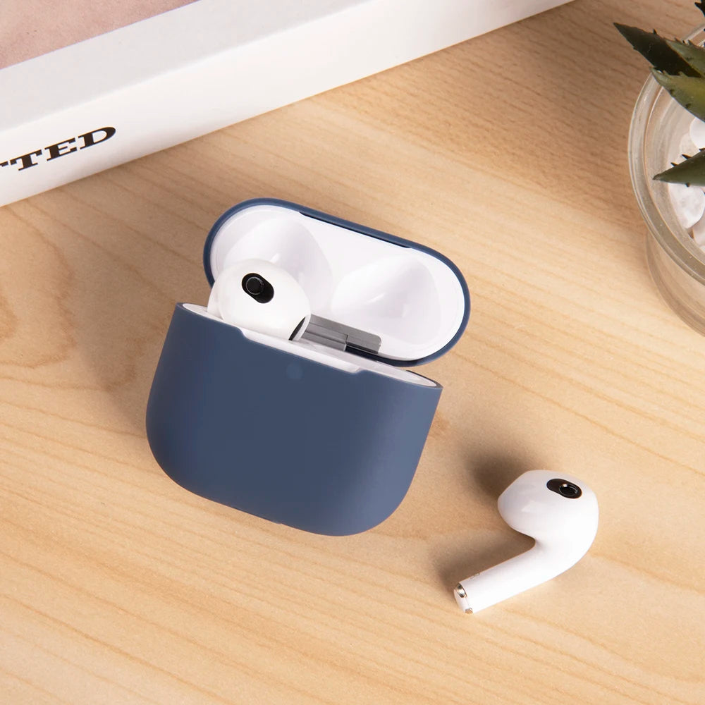 Silicone Earphone Cases For Airpods 4 Case Headphones Case Protective Cover For Apple Airpods 4 4th Gen Coque Funda Sleeve Capa