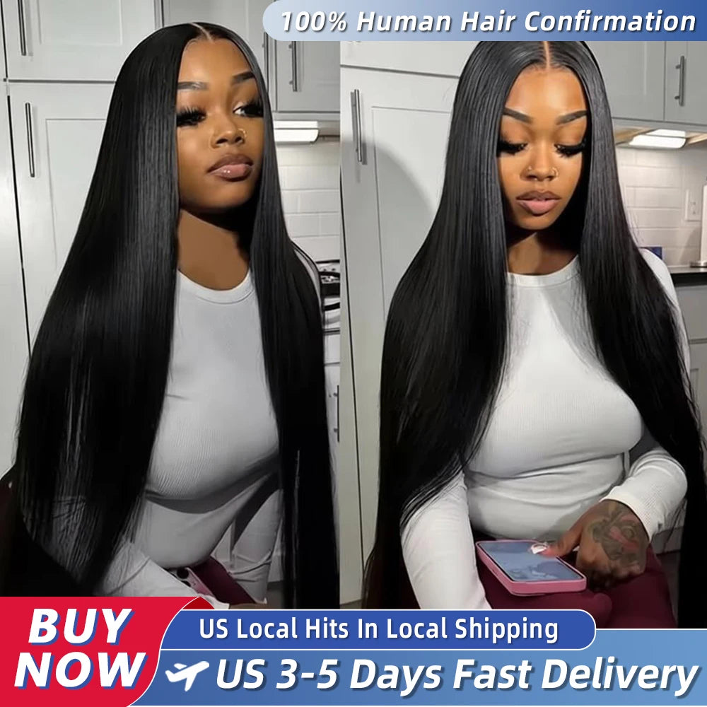 200% Real Density Bone Straight Hd Transparent 13x6 Pre Plucked Lace Frontal Wig 13x4 360 Hd Lace Front ≥98% Human Hair Wigs