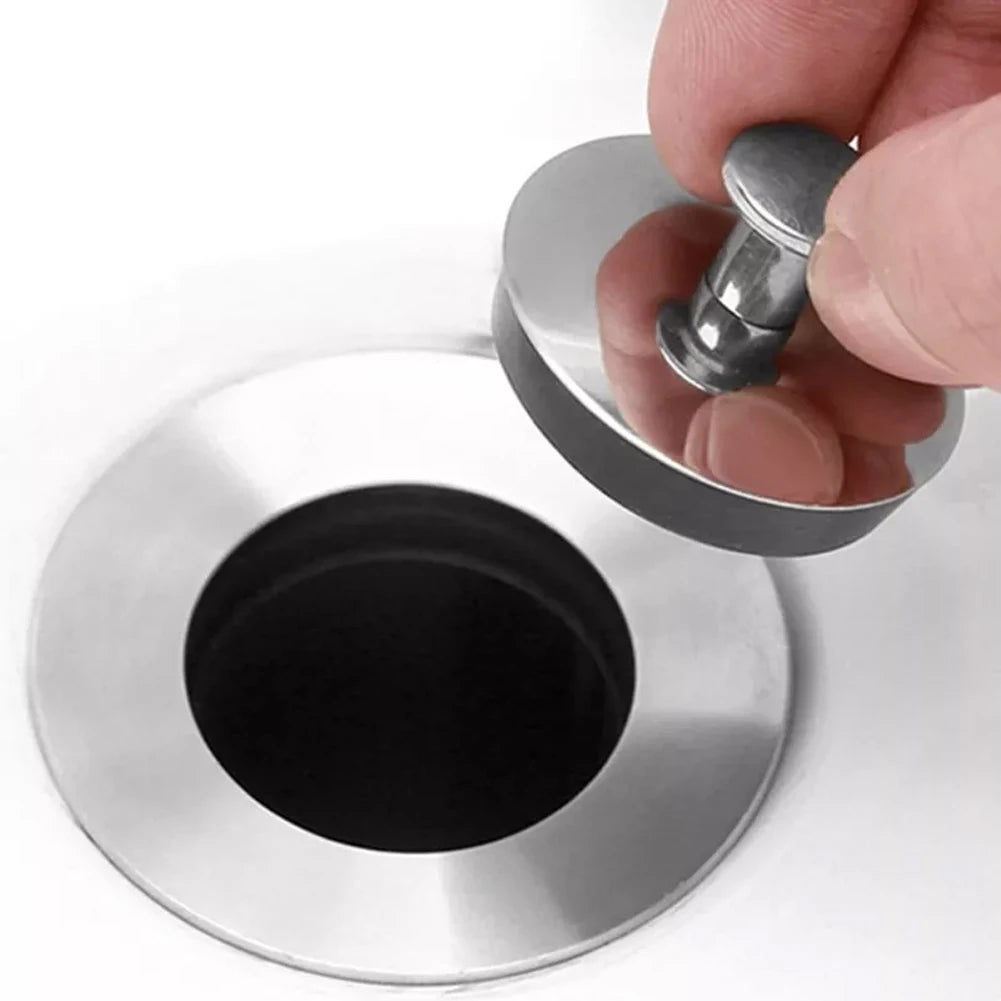 1pc Bathroom Washbasin Stainless Steel Sink Plug Bathtub Drain Stopper Rubber Sink Plug Bathtub Drain Stopper Sink Plugs