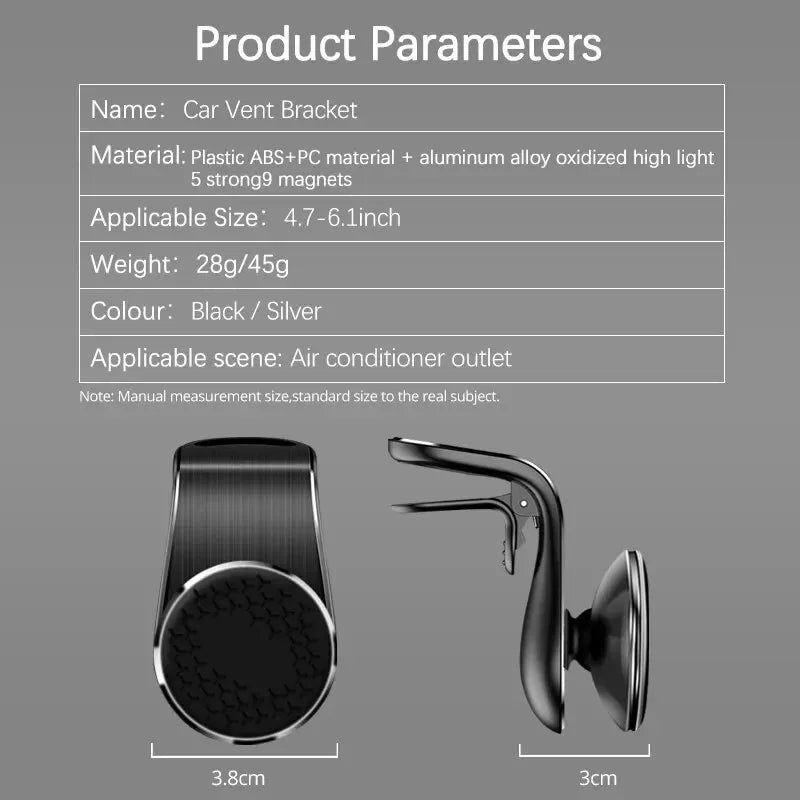 Car Phone Holder Magnetic Stand Air Vent Magnet Car Mount Smartphone Mobile Support In Car Bracket for iPhone 15 Samsung Xiaomi