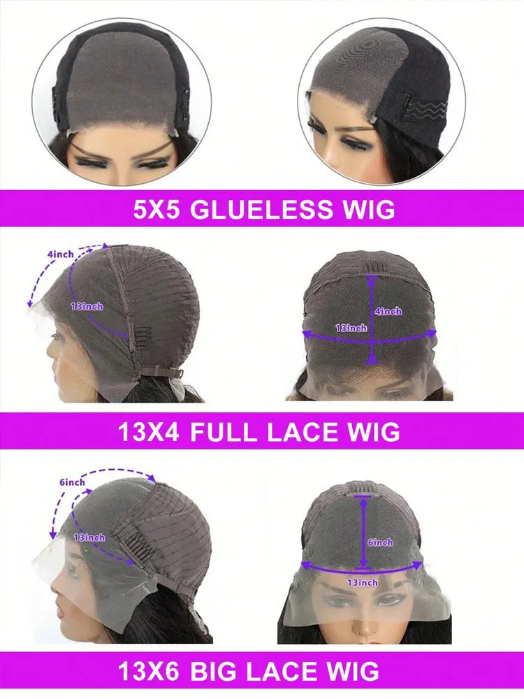 40 42 Inch 13x4 13x6 HD Transparent Bone Straight Lace Front Wigs 250% Brazilian Human Hair Wigs 5x5 Glueless Lace Closure Wigs