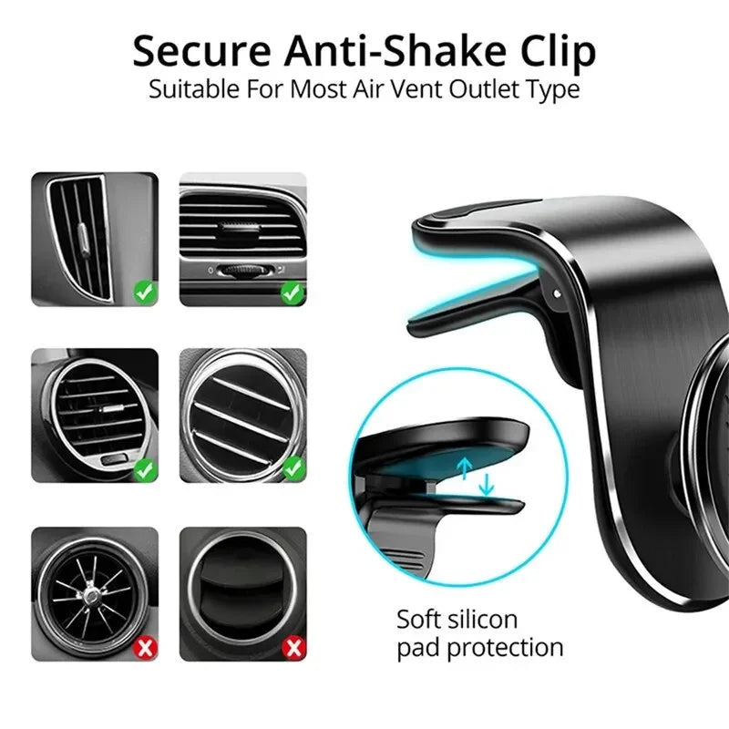 Car Phone Holder Magnetic Stand Air Vent Magnet Car Mount Smartphone Mobile Support In Car Bracket for iPhone 15 Samsung Xiaomi