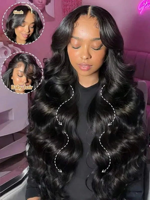 Body Wave Glueless HD Lace Front Wig – 250% Density Brazilian Human Hair up to 42 Inch (13x4, 13x6 & 5x5)