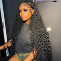Deep Wave HD Lace Front Wig – 180% & 200% Density Brazilian Human Hair (13x4 & 13x6) 16–36 Inch