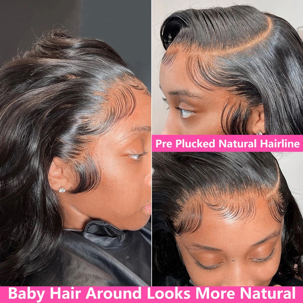 Body Wave HD Lace Front Wig – 200% Density Brazilian Human Hair (13x4, 13x6, 5x5 & 360) Pre Plucked
