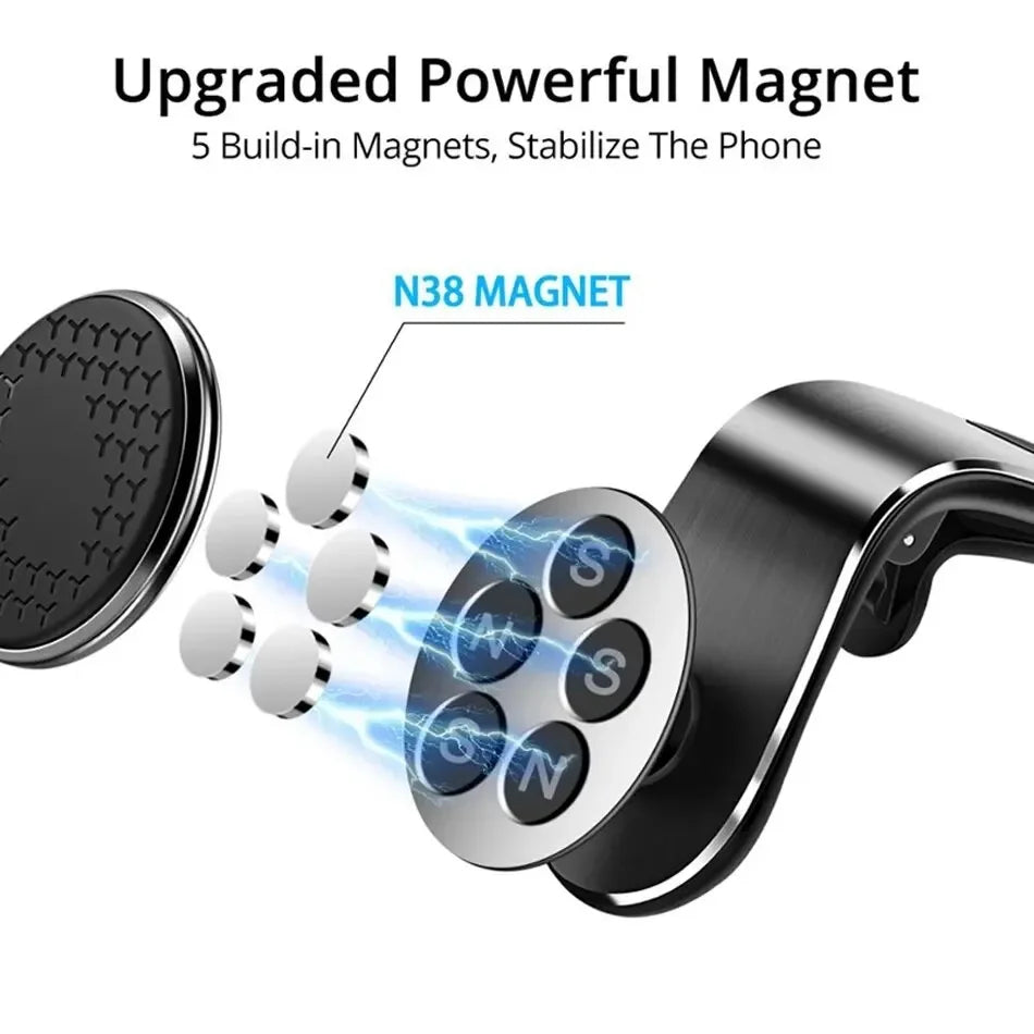 Car Phone Holder Magnetic Stand Air Vent Magnet Car Mount Smartphone Mobile Support In Car Bracket for iPhone 15 Samsung Xiaomi