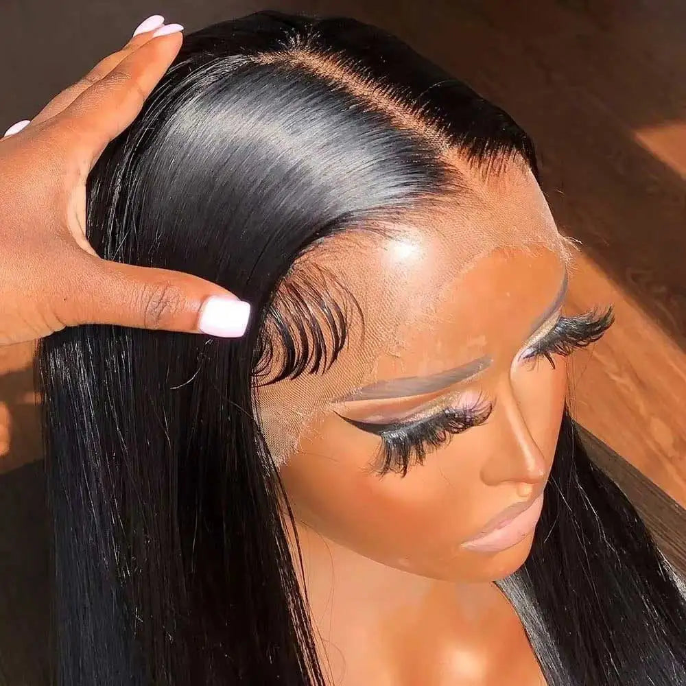 Bone Straight HD Lace Front Wig – 250% Density Brazilian Human Hair (13x4 & 13x6) Pre Plucked Baby Hair