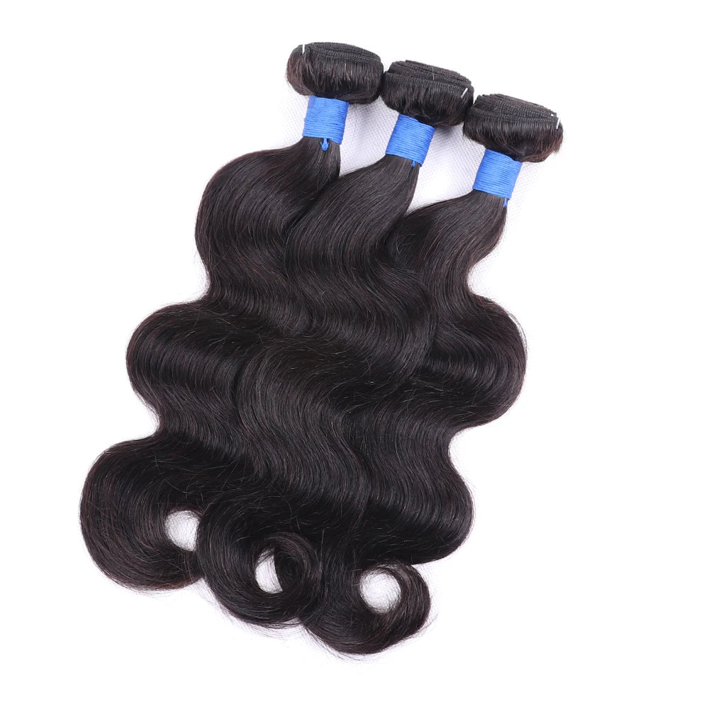 38 40 Inch Body Wave 1 3 4 Bundles Brazilian Remy Unprocessed Human Hair Wavy Doule Drawn Bundles Weave Extensions