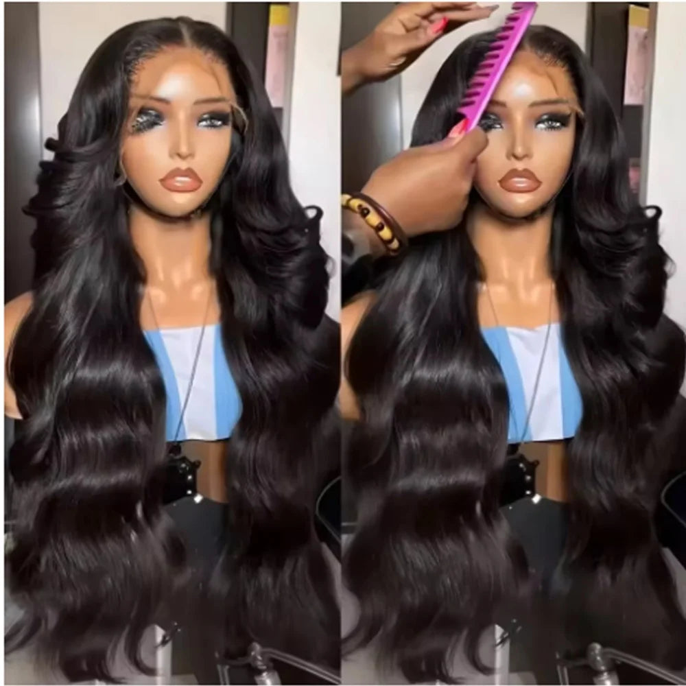 Body Wave Glueless HD Lace Front Wig – 250% Density Brazilian Human Hair (13x4, 13x6 & 5x5) 16–42 Inch