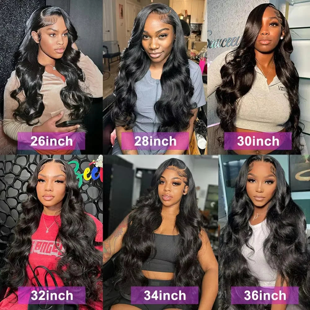 38 40 Inch Body Wave 1 3 4 Bundles Brazilian Remy Unprocessed Human Hair Wavy Doule Drawn Bundles Weave Extensions