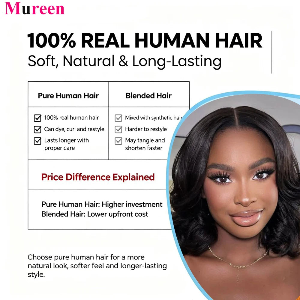 250% Density Bob Wig Body Wave Wear And Go Glueless Wigs For Women Ready To Wear 100% Human Hair Wigs Pre Plucked Lace Wig