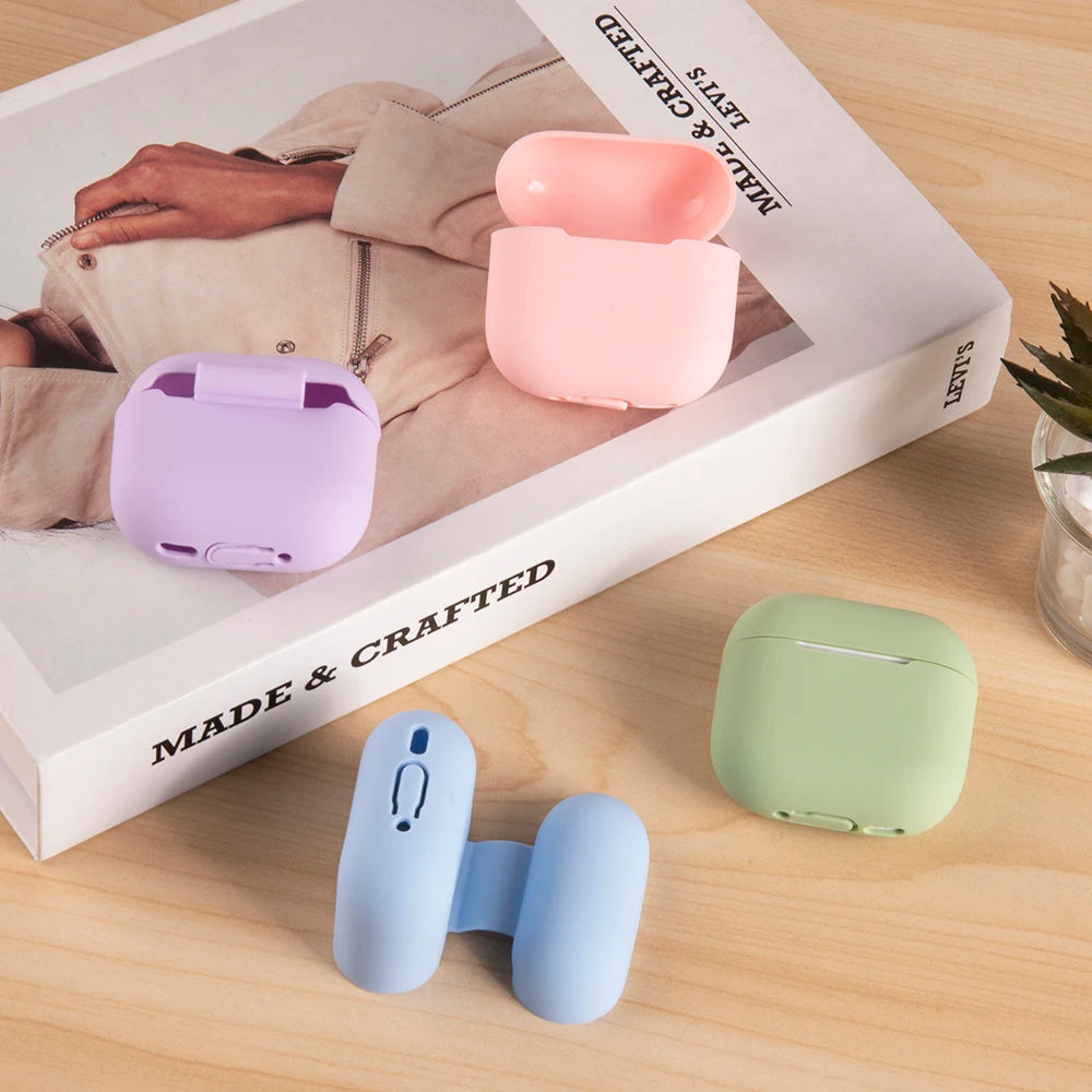 Silicone Earphone Cases For Airpods 4 Case Headphones Case Protective Cover For Apple Airpods 4 4th Gen Coque Funda Sleeve Capa