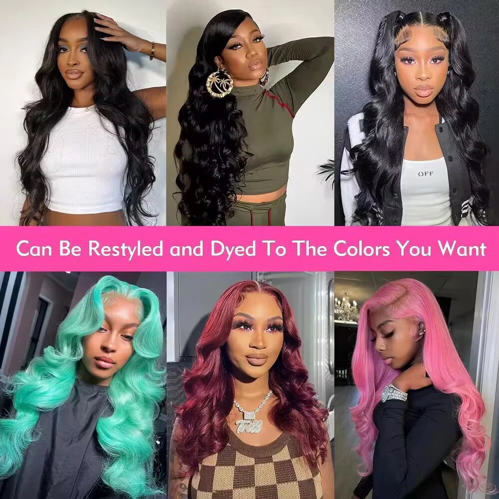 Body Wave HD Lace Front Wig – 200% Density Brazilian Human Hair (13x4, 13x6, 5x5 & 360) Pre Plucked