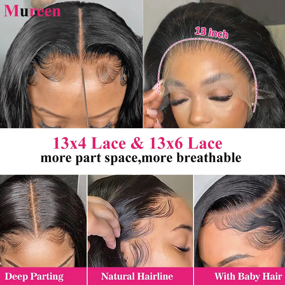 Body Wave HD Lace Front Wig – 250% Density 100% Remy Human Hair (13x4 & 13x6) Pre Plucked