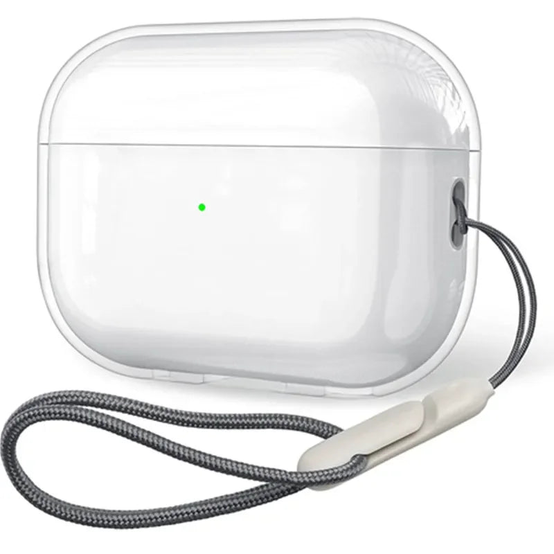 Clear Soft TPU Earphone Case with Lanyard Strap for Airpods Pro 2 3 2nd Generation Air Pods 5 4 1 3rd 2026 Gen Cover Accessories