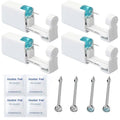 4PCS Self Hypoallergenic Nose Piercing Kit-Disposable Nose Piercing Gun with Built-in Nose Studs