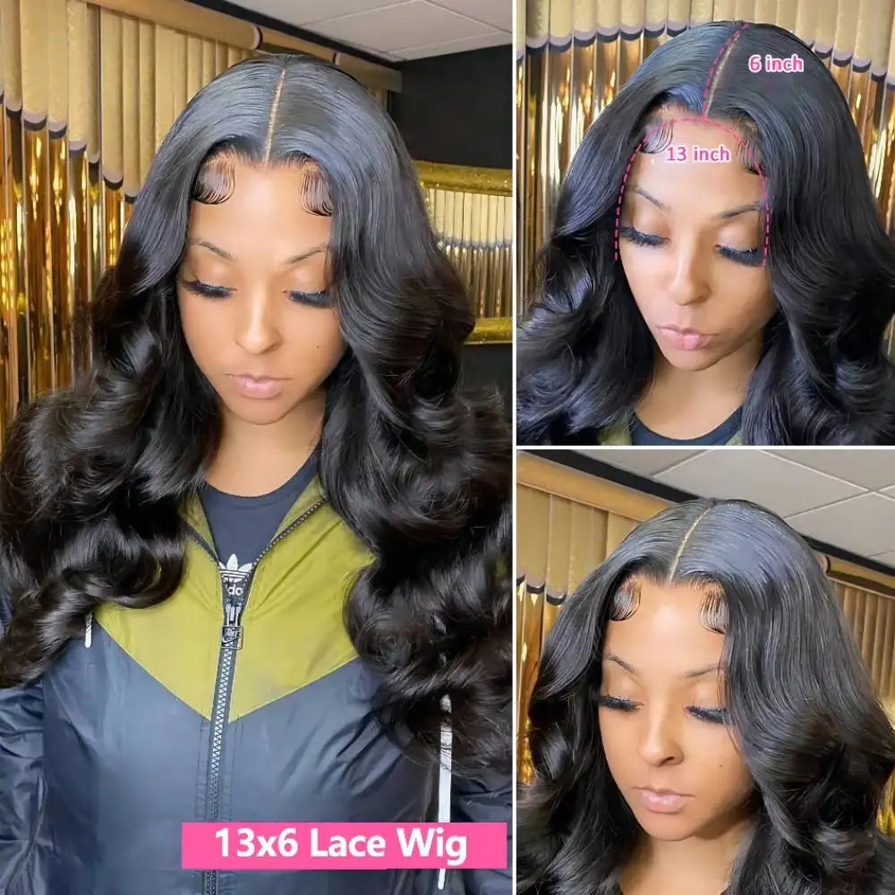 Body Wave HD Lace Front Wig – 200% Density Brazilian Human Hair (13x4, 13x6, 5x5 & 360) Pre Plucked