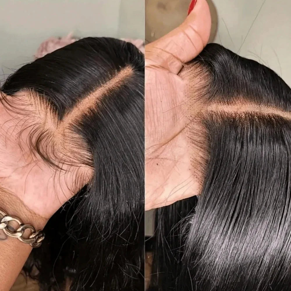 Bone Straight HD Lace Front Wig – 250% Density Brazilian Human Hair (13x4 & 13x6) Pre Plucked Baby Hair