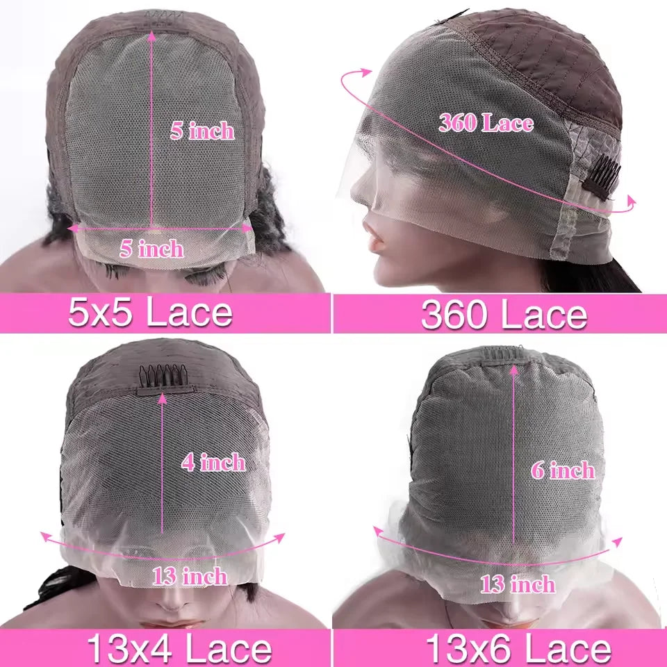 46 Inch Long Body Wave 13x6 HD Transparent Lace Frontal Wigs Brazilian Human Hair 200 Density Pre Plucked With Baby Hair Wigs